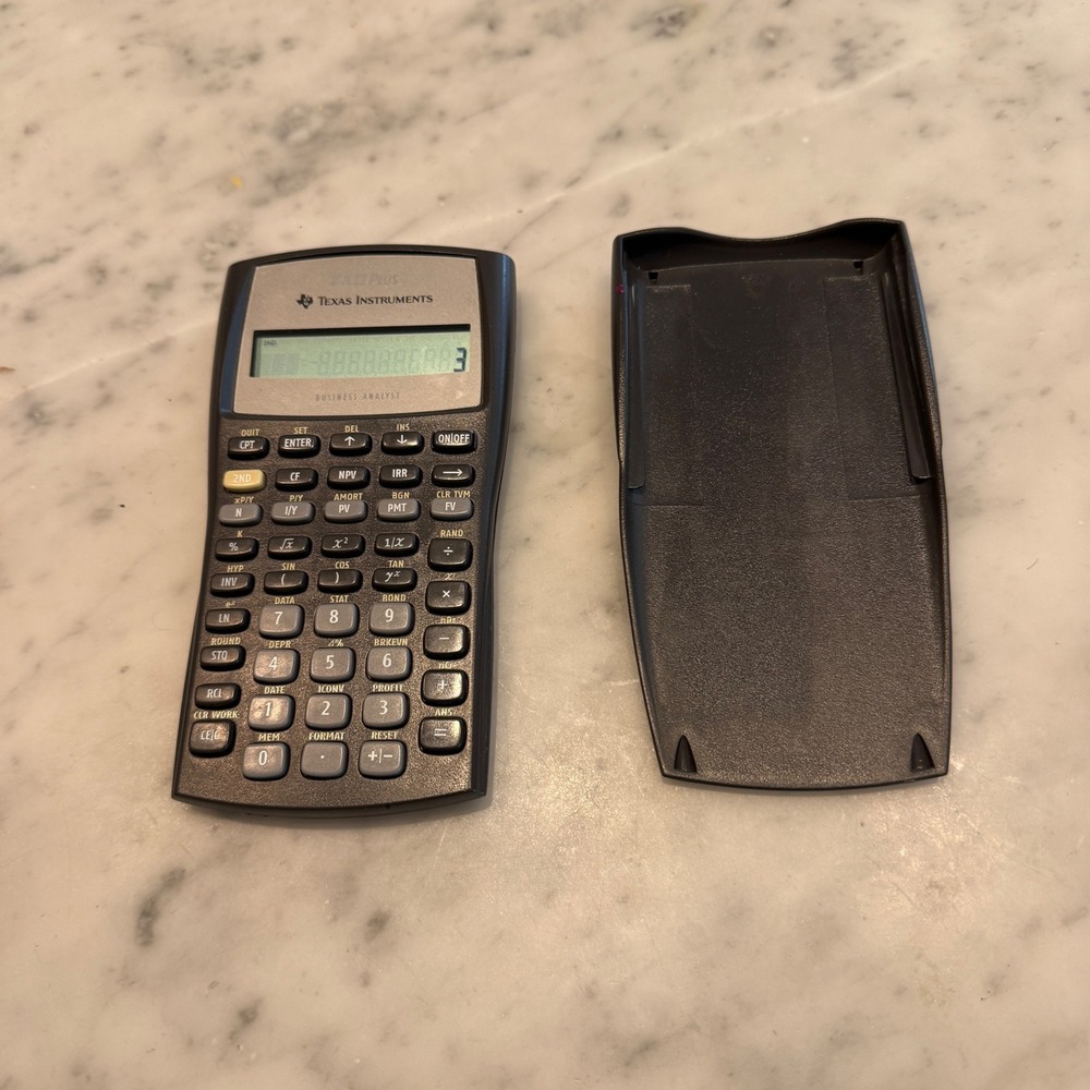Texas Instruments‎ BA II Plus Financial Calculator Business Analyst Black Gray